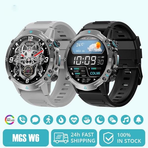 MGS W6 Smartwatch boasts a 1.43'' AMOLED display and supports a whopping 100 sports modes