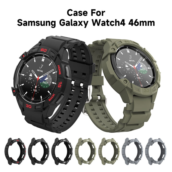 MGS Case X for Samsung Galaxy Watch 4 Classic 46mm Smart Watches Cover TPU Shell for  Samsung Watch Accessories